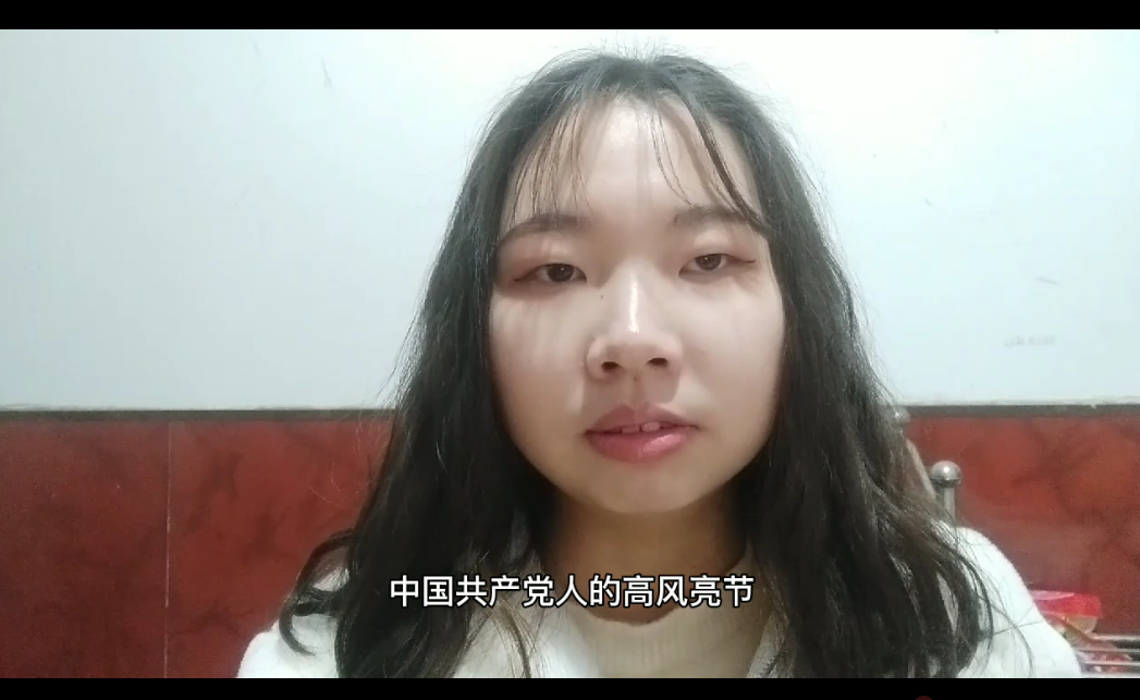 预备党员刘子蓉同志在讲述人民的好总理周恩来的故事
